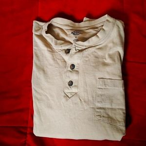 Dickies tee shirt w collar xl tan
